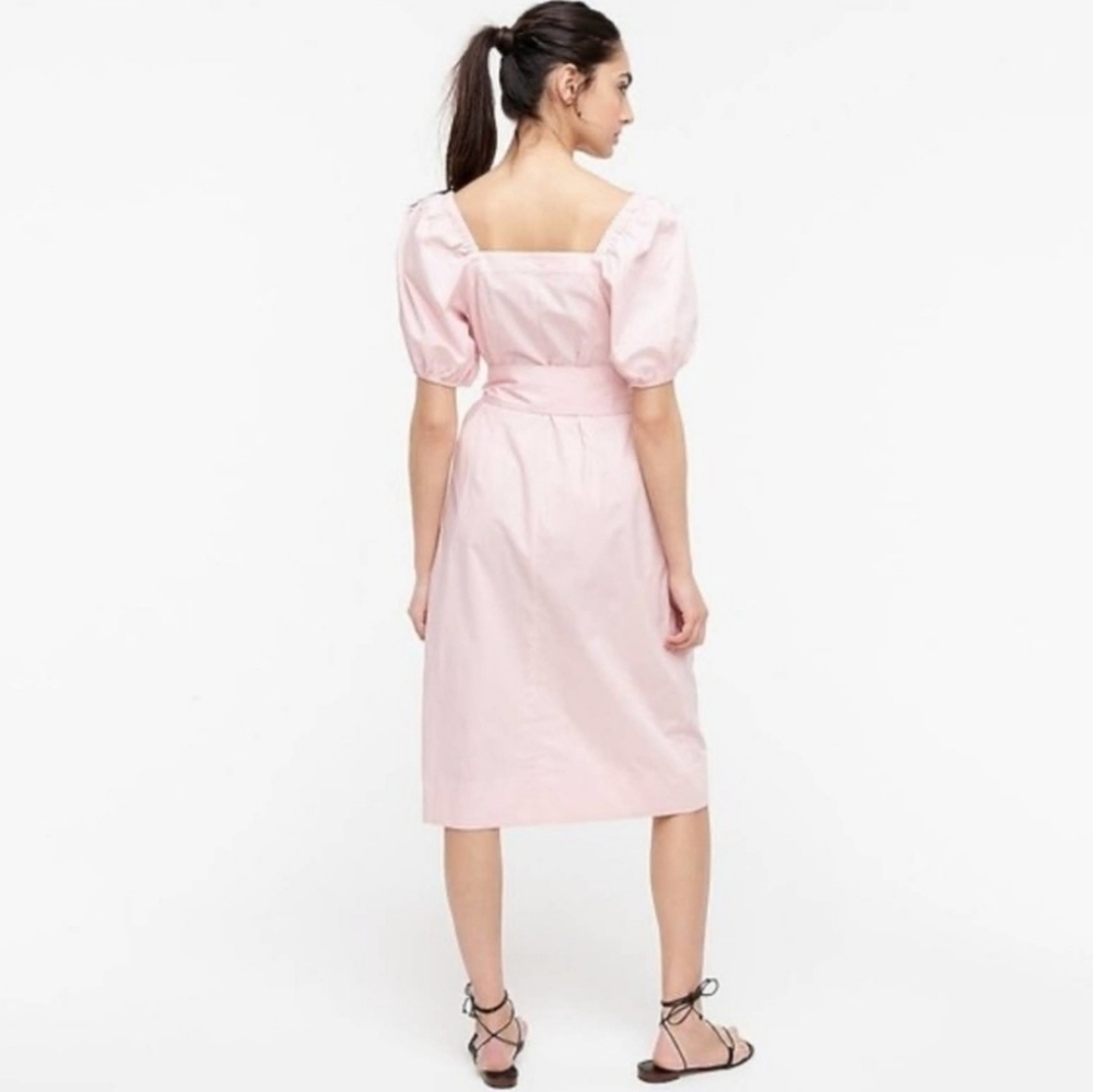 J Crew Square neck Puff Sleeve Dress - Picture 4 of 14